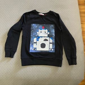 H&M interactive sequin robot top